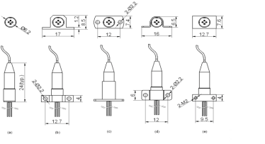 PIN光探测器PIN分配(底视图)2 PIN光探测器PIN分配(底视图)2