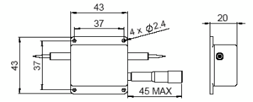 手动可调光纤滤波器机械尺寸