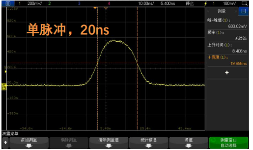 1550nm单频窄线宽纳秒激光器单脉冲20ns